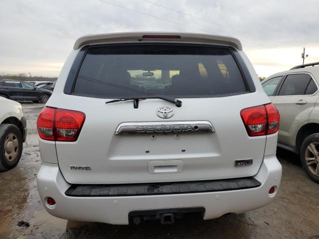 5TDBY67A48S012616 - 2008 TOYOTA SEQUOIA PLATINUM WHITE photo 6