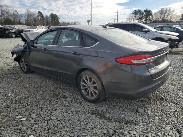 3FA6P0H77HR369737 - 2017 FORD FUSION SE GRAY photo 2