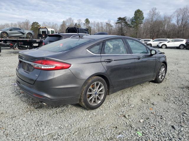 3FA6P0H77HR369737 - 2017 FORD FUSION SE GRAY photo 3