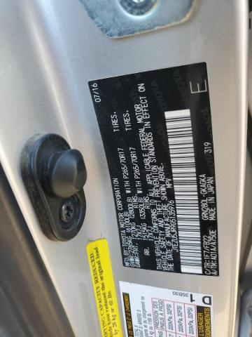 JTEZU5JR9G5135976 - 2016 TOYOTA 4RUNNER SR5 ვერცხლისფერი ფოტო 13