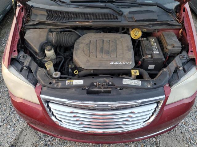 2C4RC1BG5ER435141 - 2014 CHRYSLER TOWN & COU TOURING ბურგუნდია ფოტო 12