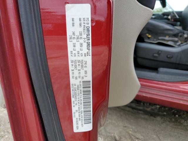 2C4RC1BG5ER435141 - 2014 CHRYSLER TOWN & COU TOURING ბურგუნდია ფოტო 13