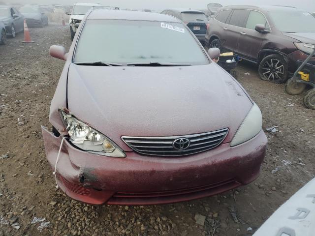 4T1BE30K65U004224 - 2005 TOYOTA CAMRY LE RED photo 5