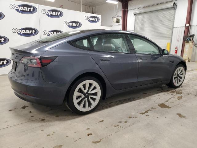 5YJ3E1EA2NF368825 - 2022 TESLA MODEL 3 Boz foto 3