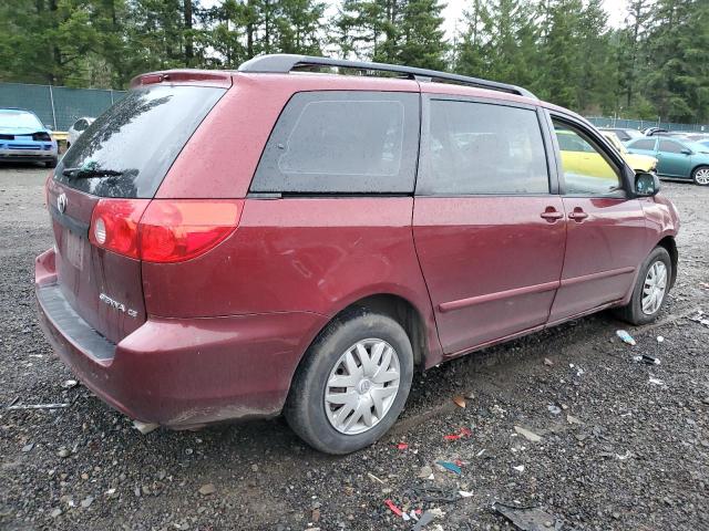 5TDZK23C08S136379 - 2008 TOYOTA SIENNA CE BURGUNDY photo 3