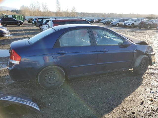 KNAFE122685526161 - 2008 KIA SPECTRA EX BLUE photo 3