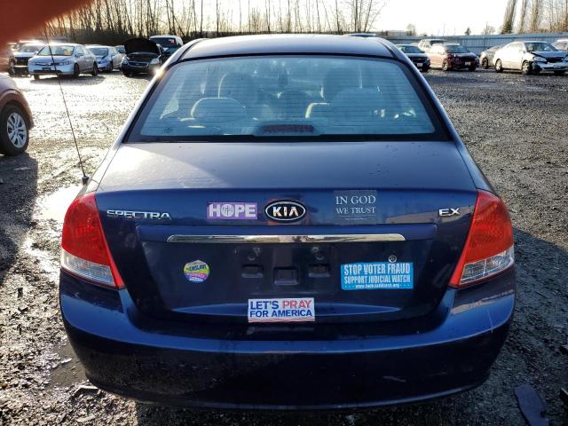 KNAFE122685526161 - 2008 KIA SPECTRA EX BLUE photo 6