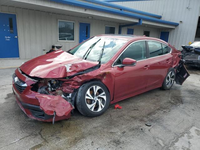 4S3BWAF66M3011145 - 2021 SUBARU LEGACY PREMIUM RED photo 1