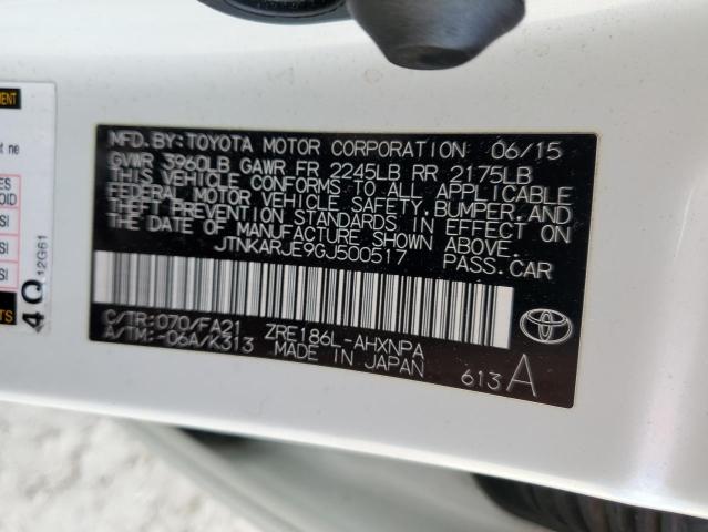 JTNKARJE9GJ500517 - 2016 TOYOTA SCION IM WHITE photo 12