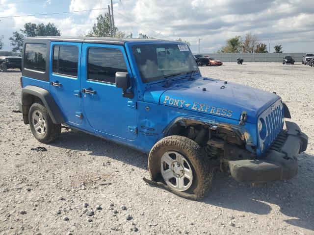 1C4BJWKG7GL140705 - 2016 JEEP WRANGLER U SPORT 蓝色 照片 4