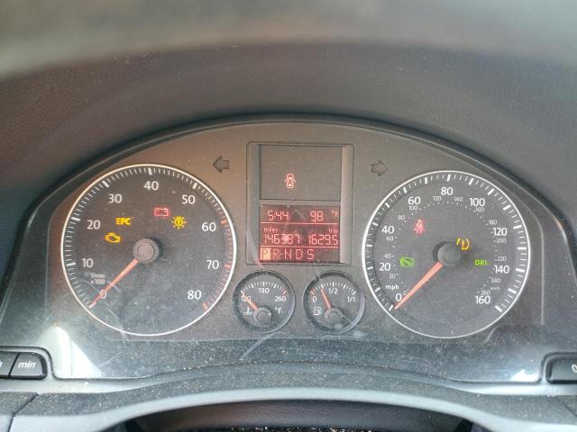 3VWEF81K87M200843 - 2007 VOLKSWAGEN JETTA WOLFSBURG 黑色 照片 9