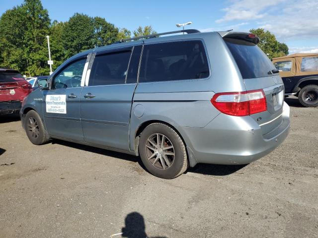 5FNRL38815B107027 - 2005 HONDA ODYSSEY TOURING BLUE photo 2