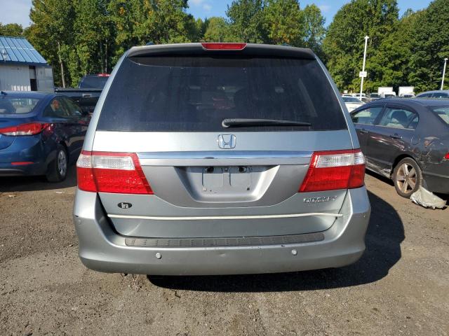 5FNRL38815B107027 - 2005 HONDA ODYSSEY TOURING BLUE photo 6