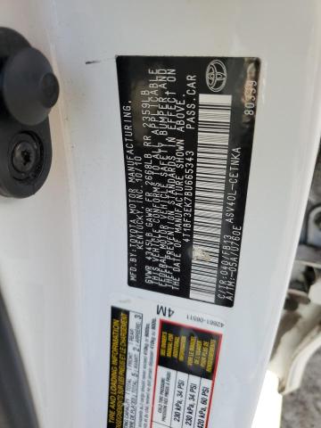 4T1BF3EK7BU665343 - 2011 TOYOTA CAMRY BASE WHITE photo 13