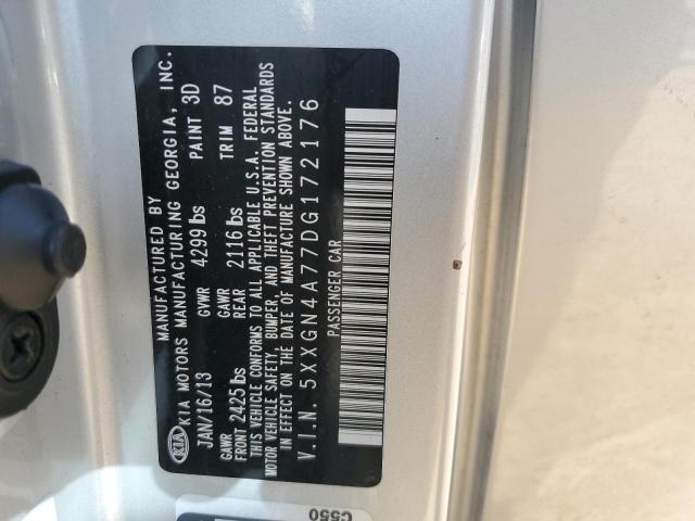 5XXGN4A77DG172176 - 2013 KIA OPTIMA EX 银色 照片 12