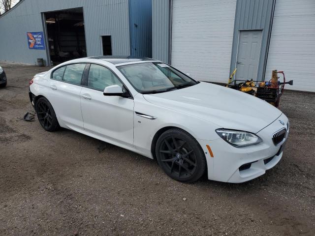 WBA6B8C56FD453175 - 2015 BMW 640 XI GRAN COUPE WHITE photo 4