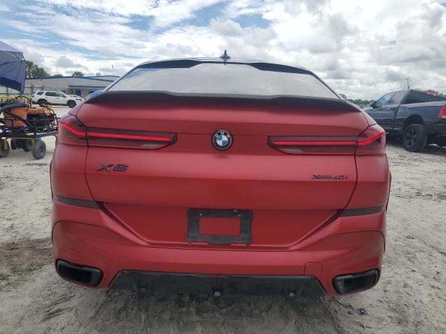 5UXCY6C05L9D45028 - 2020 BMW X6 XDRIVE40I RED photo 6