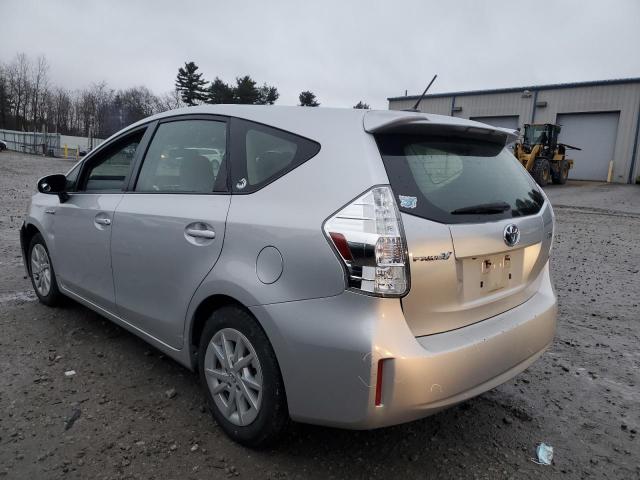 JTDZN3EU6E3337686 - 2014 TOYOTA PRIUS V SILVER photo 2