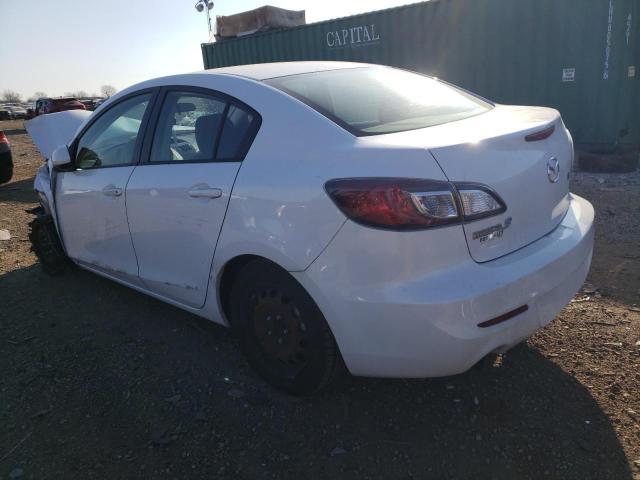 JM1BL1TF4D1807241 - 2013 MAZDA 3 I WHITE photo 2