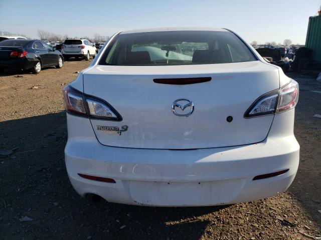 JM1BL1TF4D1807241 - 2013 MAZDA 3 I WHITE photo 6