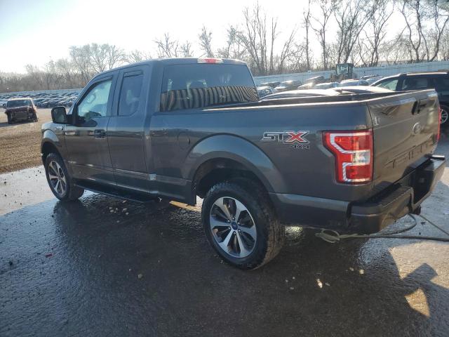 1FTEX1EPXLKF01306 - 2020 FORD F150 SUPER CAB GRAY photo 2