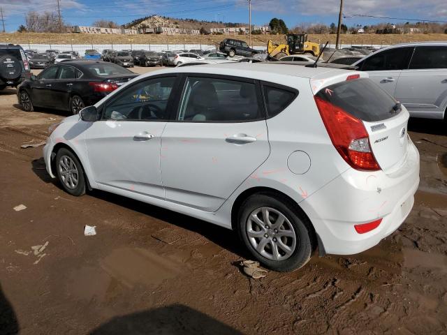 KMHCT5AEXEU177128 - 2014 HYUNDAI ACCENT GLS WHITE photo 2