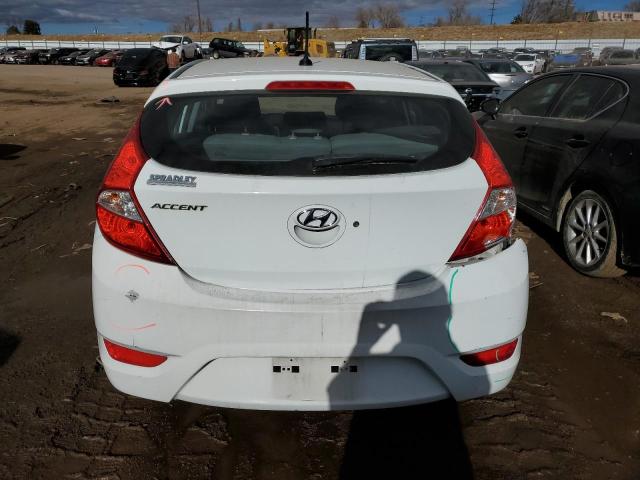 KMHCT5AEXEU177128 - 2014 HYUNDAI ACCENT GLS WHITE photo 6