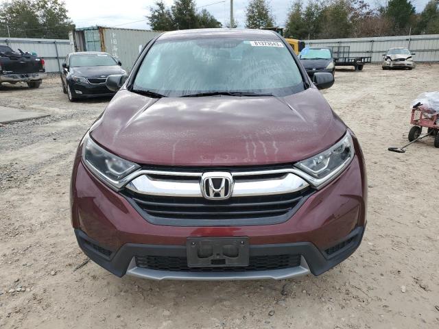 2HKRW6H32KH219135 - 2019 HONDA CR-V LX MAROON photo 5