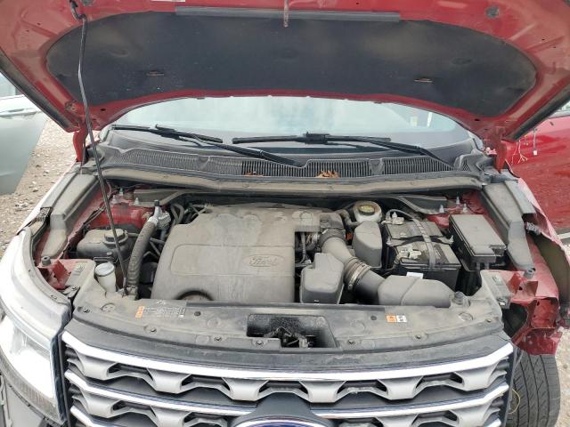 1FM5K8D80GGD12329 - 2016 FORD EXPLORER XLT წითელი ფოტო 12