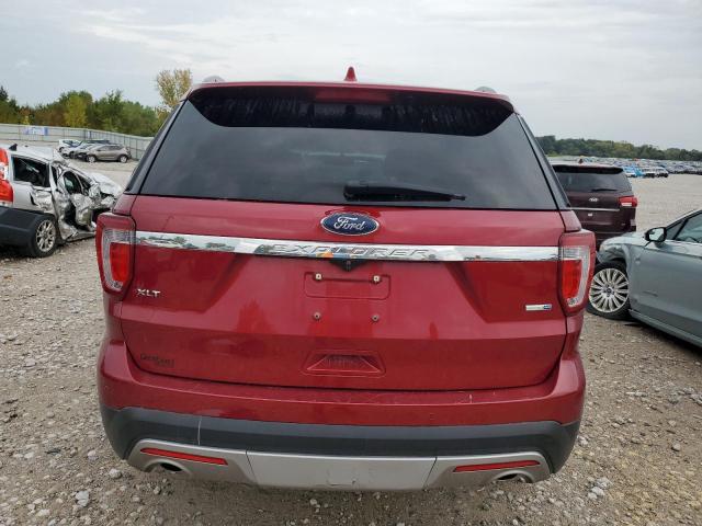 1FM5K8D80GGD12329 - 2016 FORD EXPLORER XLT წითელი ფოტო 6