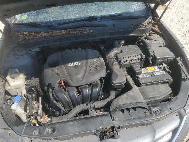 5NPEB4AC2DH536960 - 2013 HYUNDAI SONATA GLS ნაცრისფერი ფოტო 11