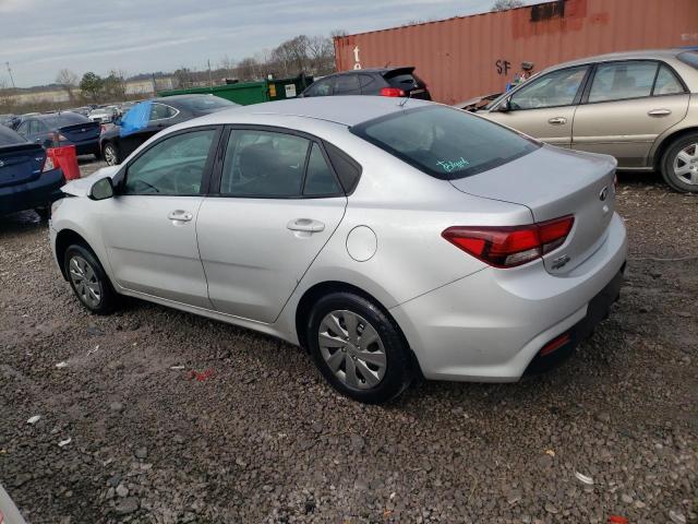 3KPA24AD0LE339022 - 2020 KIA RIO LX SILVER photo 2