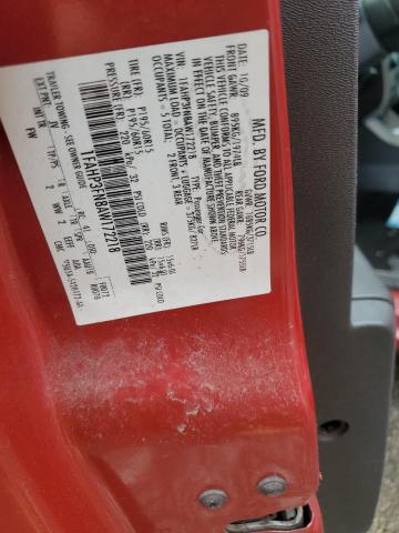 1FAHP3FN8AW172218 - 2010 FORD FOCUS SE RED photo 12