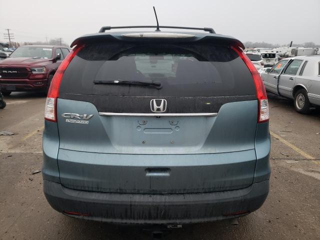 2HKRM3H71EH520698 - 2014 HONDA CR-V EXL TEAL photo 6