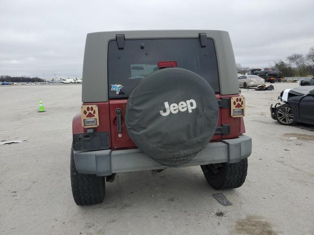 1J8GA59167L217414 - 2007 JEEP WRANGLER SAHARA RED photo 6