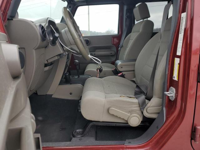 1J8GA59167L217414 - 2007 JEEP WRANGLER SAHARA RED photo 7