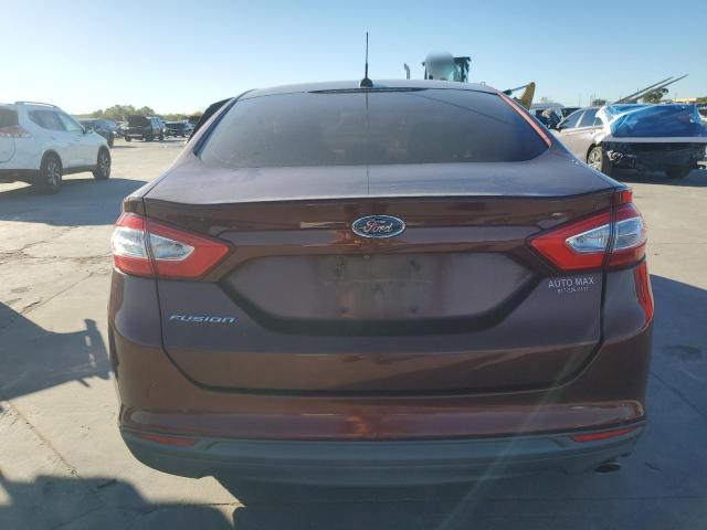 3FA6P0G7XFR181986 - 2015 FORD FUSION S BURGUNDY photo 6