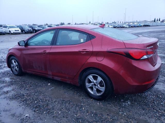 5NPDH4AE5FH616333 - 2015 HYUNDAI ELANTRA SE RED photo 2