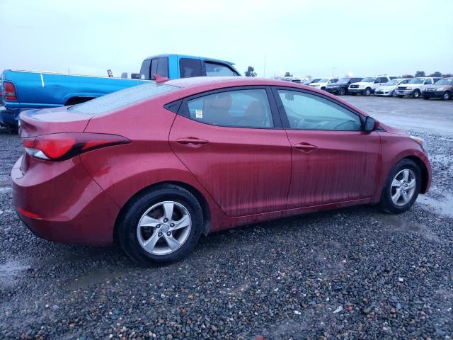 5NPDH4AE5FH616333 - 2015 HYUNDAI ELANTRA SE RED photo 3