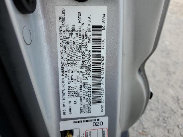 5TETU62NX6Z168914 - 2006 TOYOTA TACOMA PRERUNNER ACCESS CAB SILVER photo 13