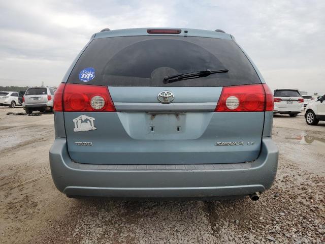 5TDZK23C48S199985 - 2008 TOYOTA SIENNA CE BLUE photo 6