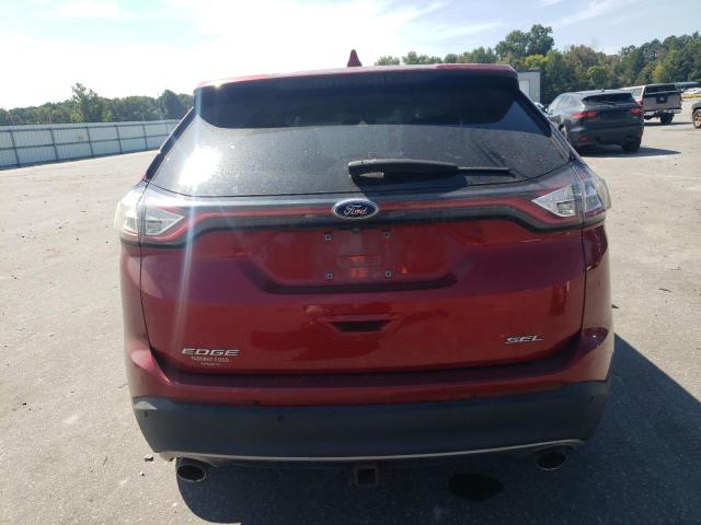 2FMPK3J83GBC62839 - 2016 FORD EDGE SEL ბურგუნდია ფოტო 6