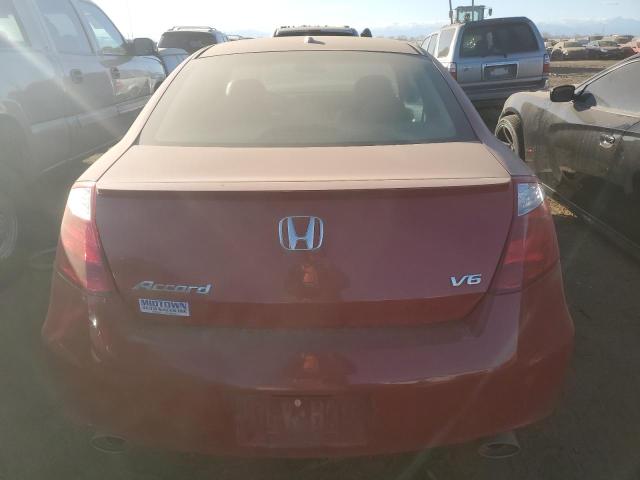 1HGCS22878A003944 - 2008 HONDA ACCORD EXL RED photo 6