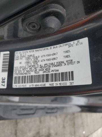 3TMBZ5DN0GM002761 - 2016 TOYOTA TACOMA DOUBLE CAB 灰色 照片 12