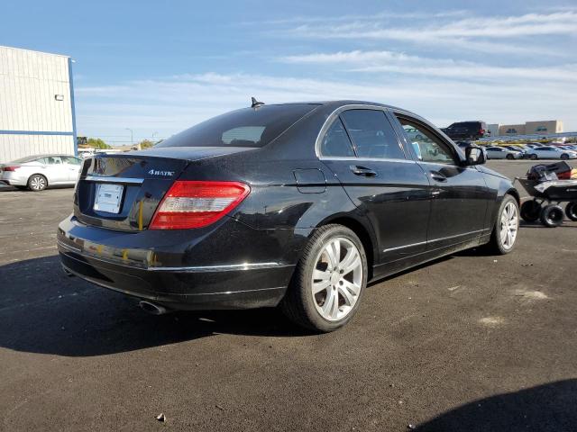 WDDGF81X99F220129 - 2009 MERCEDES-BENZ C 300 4MATIC BLACK photo 3