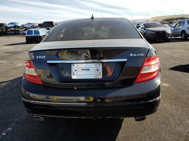 WDDGF81X99F220129 - 2009 MERCEDES-BENZ C 300 4MATIC BLACK photo 6
