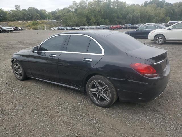 55SWF8EB9KU291375 - 2019 MERCEDES-BENZ C 300 4MATIC BLACK photo 2