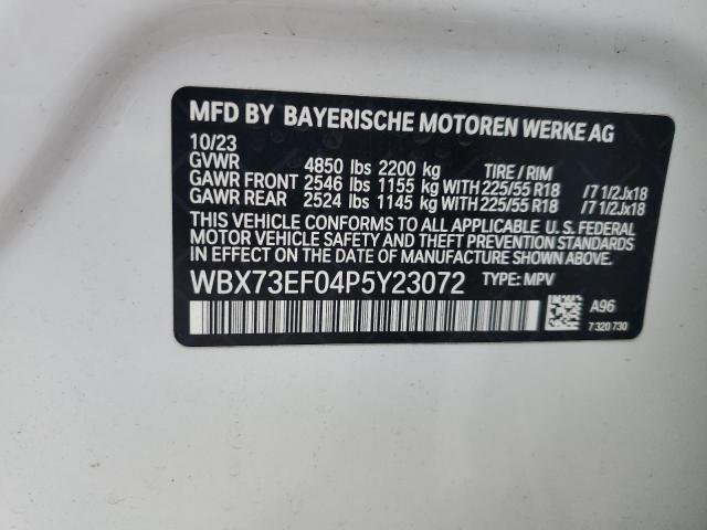 WBX73EF04P5Y23072 - 2023 BMW X1 XDRIVE28I WHITE photo 13
