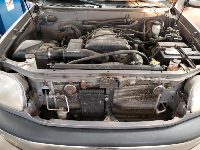 5TBBT4414YS001793 - 2000 TOYOTA TUNDRA ACCESS CAB ნაცრისფერი ფოტო 11