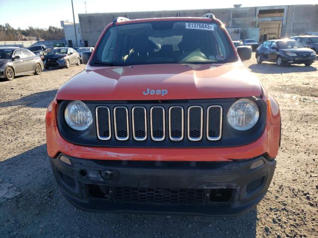 ZACCJBAB1JPH16214 - 2018 JEEP RENEGADE SPORT ORANGE photo 5